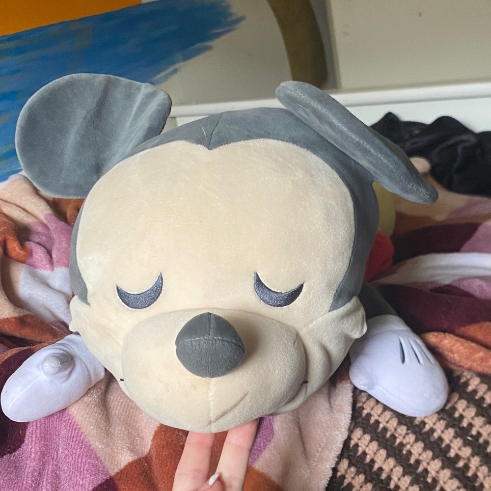 Disney Gray and Cream Mickey Plush